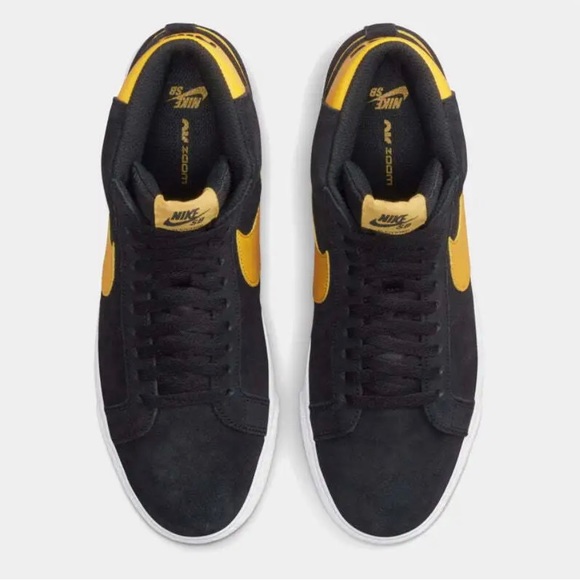 ZOOM BLAZER MID SB 'BLACK UNIVERSITY GOLD' - Picture 6 of 13